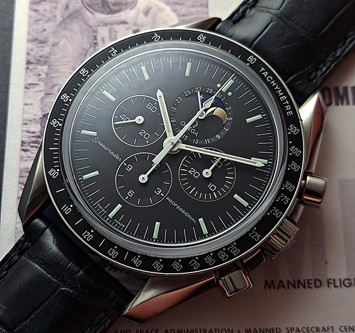 Omega Speedmaster Moonwatch Moonphase Ref. 3876.50.31